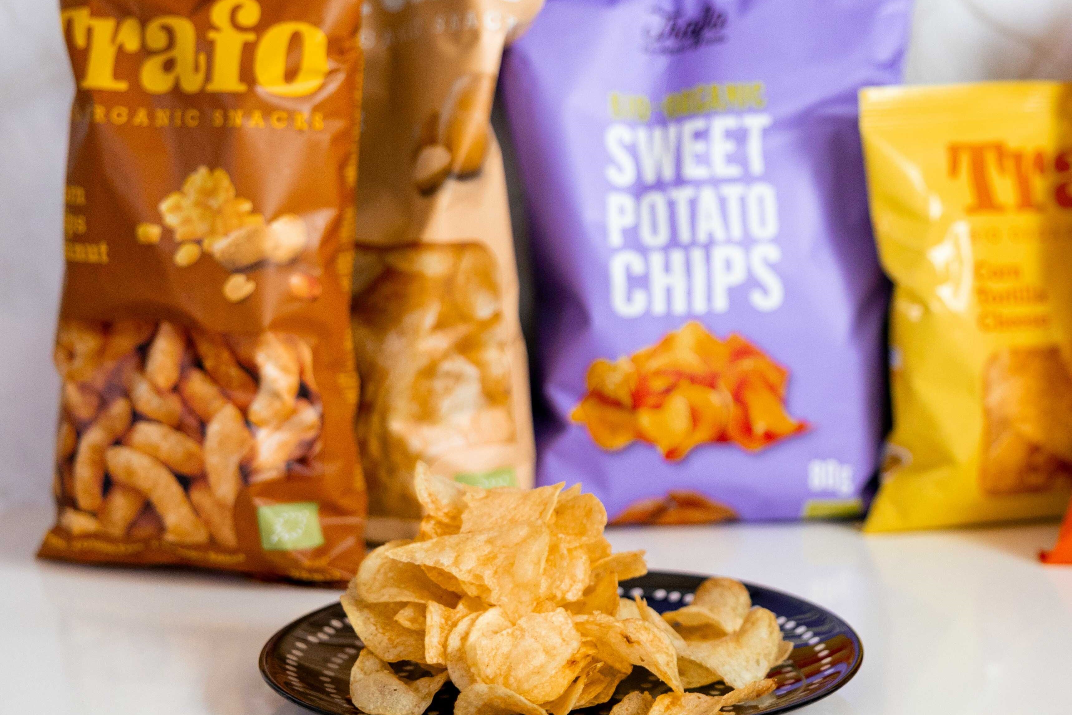 Bio snacky Trafo – chipsy a křupky jako lehčí alternativa ke klasickým chipsům